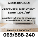 Krecenje 1.20e / m2 Akcija