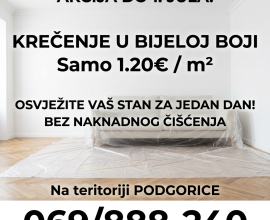 Krecenje 1.20e / m2 Akcija